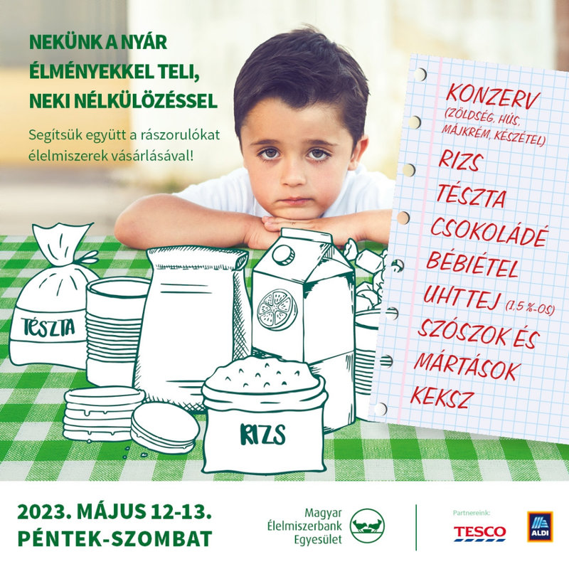 Országos tartósélelmiszer-gyűjtő akció már tavasszal is